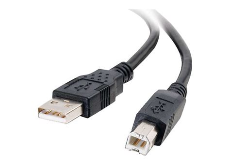 C2G 2m USB Cable - USB 2.0 A to B Cable Black (6ft) - 28102 - USB ...