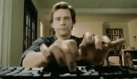 Jim Carrey Fast Typing GIF - JimCarrey FastTyping SpeedTyping - Discover & Share GIFs