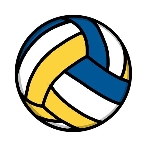 Volleyball ball in cartoon flat style 18801899 Vector Art at Vecteezy