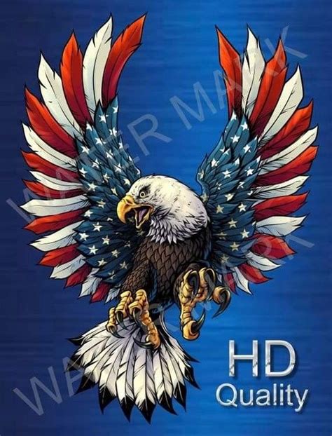 Pin by K'kaet Jakkaphong on พื้นหลังโทรศัพท์ | Eagle artwork, American eagle art, American flag ...