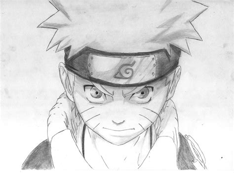 Sasuke Gambar Naruto Pakai Pensil