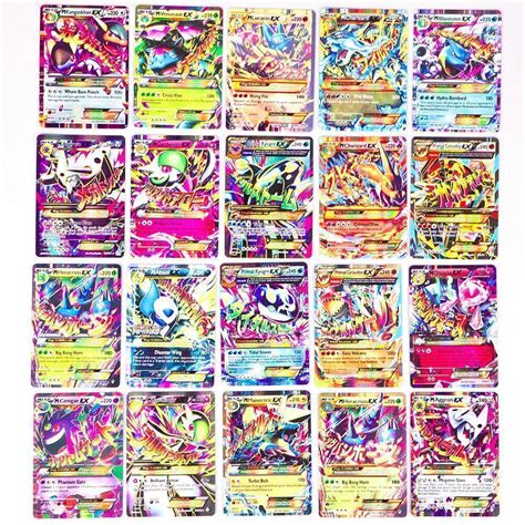 2015 New Mega EX Pokemon cards 20 pcs/pack no repeat in English Palying Game Card set for kids ...