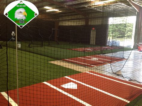 Baseball hitting mat Batters box 6 x 12 ft. turf with foam pad and lines NO PAINTED inlaid turf ...