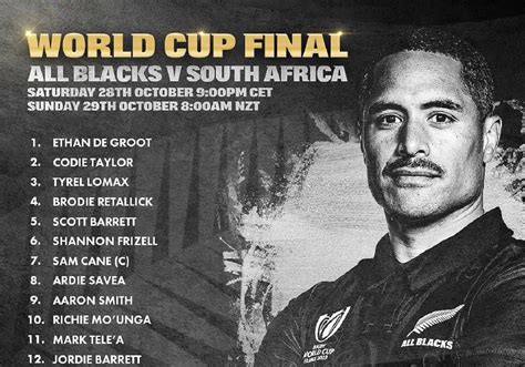 Breaking All Blacks Name The Team To Face The Springboks