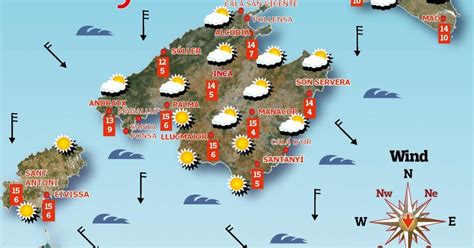 Majorca weather Tuesday 1st February