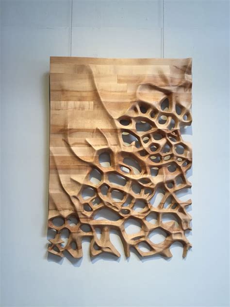 Wall Hanging, 3D CNC Milled Maple Wood - Etsy | Wood sculpture, Wooden ...