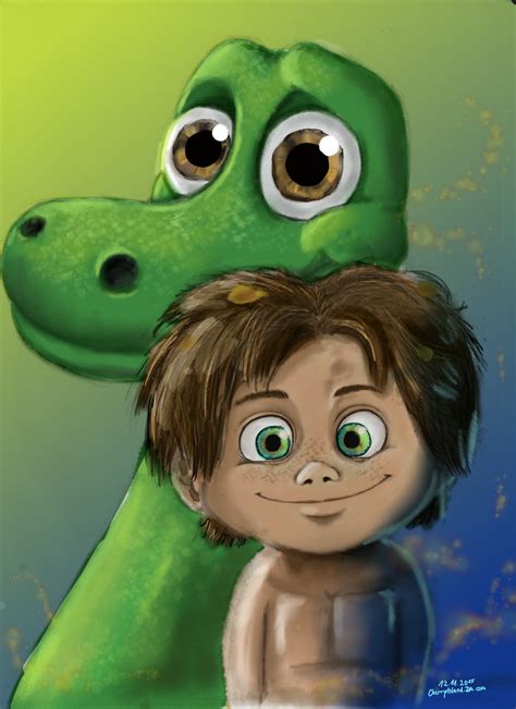 Disney Pixar - Arlo and Spot by CherryIsland on DeviantArt