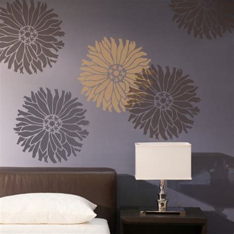 Starburst Zinnia Wall Stencil - X-SMALL - Better Than Wall Decals - DIY Home Improvement! By ...