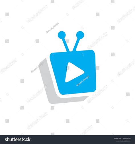 Tv Television Channel Icon Vector Logo Stock Vector (Royalty Free ...