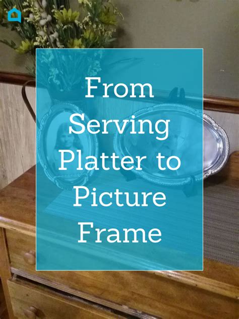 DIY Serving Platter Transformed To A Picture Frame | Laminating paper ...