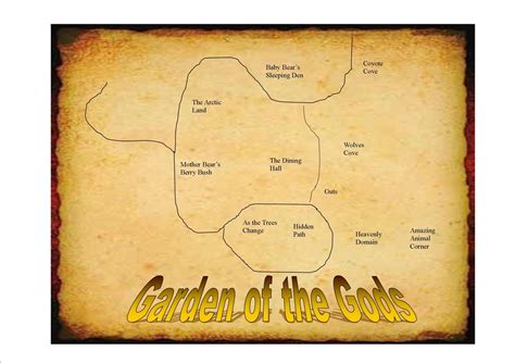 Map of Garden of the Gods Hike - Woodland Park Middle School Poetry Hikes