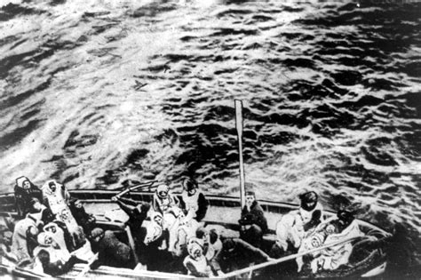 See how the Titanic survivors in lifeboats were rescued by the ship Carpathia (1912) - Click ...