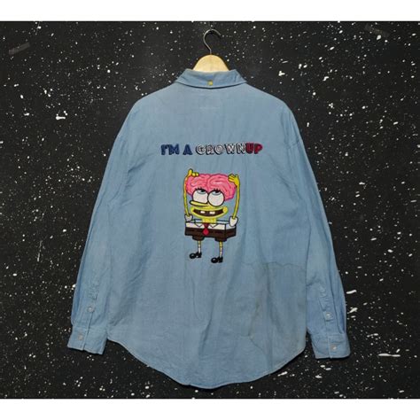 Jual Kemeja Spongebob Squarepant Baju Nickelodeon Spongebob Shirt ...