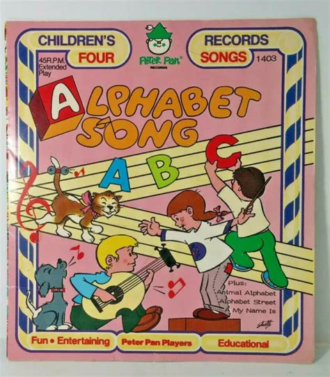 ALPHABET SONG ABC-PETER Pan Records-4 songs-45 RPM-Animal alphabet $13.34 - PicClick