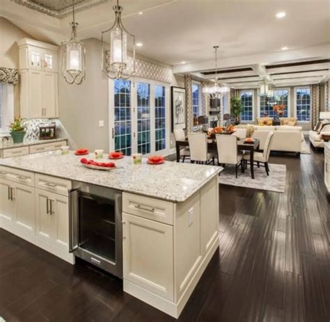 Thinking About an Open Floor Plan? Here Are the Pros and Cons | Open concept kitchen living room ...