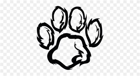 Coyote Paw Prints Transparent Png - Paw Print Clip Art - FlyClipart