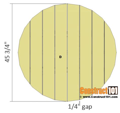 Round Picnic Table Plans - Step-By-Step - Construct101