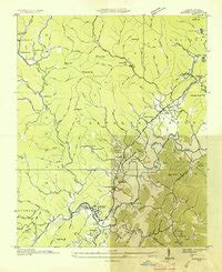 Map of Rosman, NC in 1935 | Pastmaps