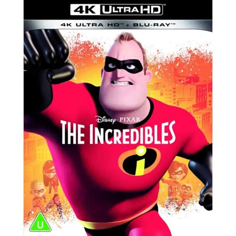 DISNEY PIXAR - The Incredibles with Slipcover (4K Ultra HD Blu-ray ...