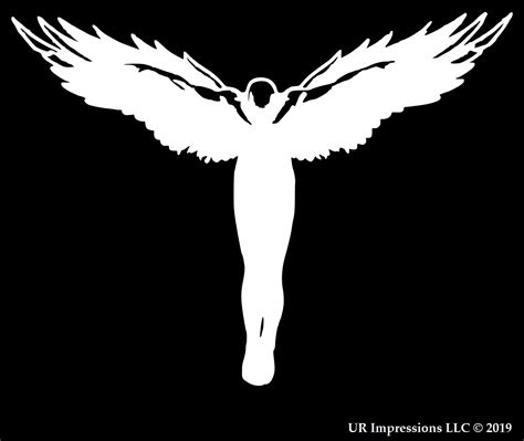 Guardian Angel Faith Decal Vinyl Sticker Graphics - UR Impressions LLC.