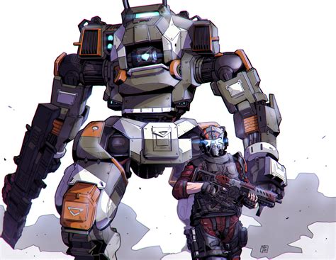 bt-7274 and jack cooper (titanfall and 1 more) drawn by nasutetsu | Danbooru