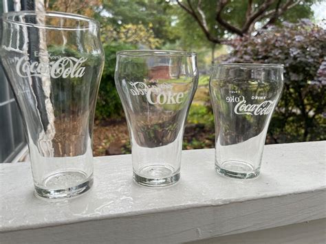 Coke Glasses, Coca Cola Glasses, Vintage Coke, Sets, Different Sizes to ...