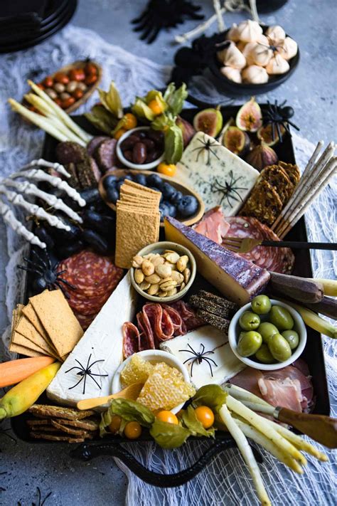 A Fun Halloween Snack Idea - a Spooky Charcuterie Board!