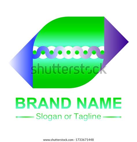 Blue Green Logo Design Natural Solid Stock Vector (Royalty Free) 1733671448 | Shutterstock