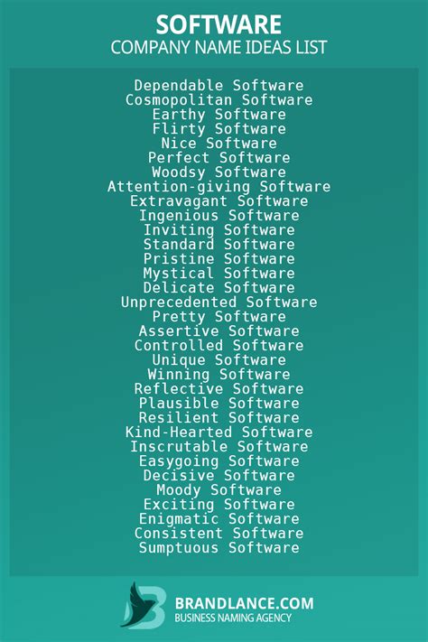 1668 Software Company Name Ideas List Generator (2024)