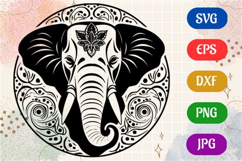 Elephant | Silhouette Vector SVG EPS DXF Graphic by Creative Oasis ...