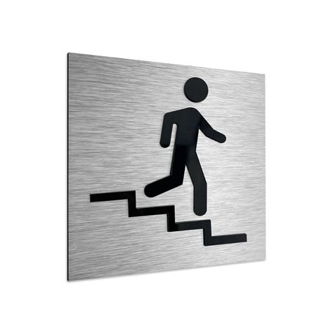 Fire Exit Signage Stairs Sign Metal Office Plate Stairwell Signs Office ...