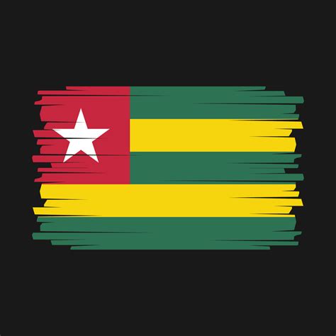 Togo Flag Vector 21974942 Vector Art at Vecteezy