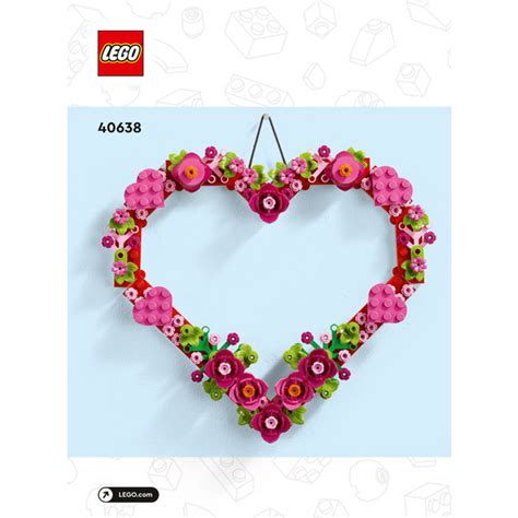 LEGO Heart Ornament Set 40638 Instructions | Brick Owl - LEGO Marketplace