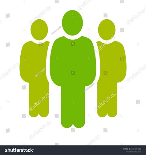 Group People Icon Green Color Stock Vector (Royalty Free) 2161694123 | Shutterstock