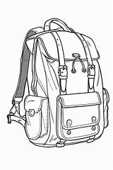 Backpack Coloring Pages Free Downloads  Sheets For Kids sketch template