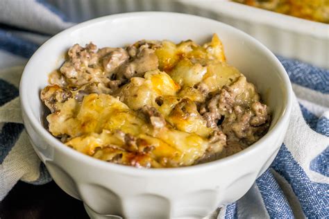 Mushroom and Swiss Cheeseburger Casserole – Live Play Eat