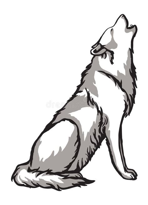 Howling Wolf Stock Illustrations – 8,898 Howling Wolf Stock ...