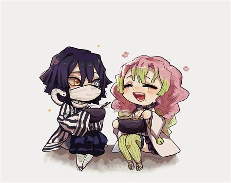 Chibi Obanai And Mitsuri Fanart : r/KimetsuNoYaiba