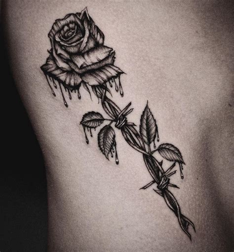 Colby Brock on Instagram: “a bleeding rose 🌹” | Tattoos, Trendy tattoos, Hand tattoos