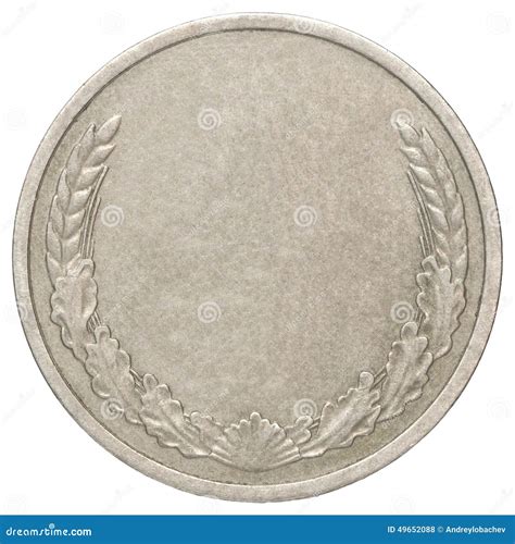 Blank Silver Coin Stock Photo - Image: 49652088