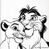 Simba Nala Mufasa Roi Sarabi Kiara Kovu Coloriage Boyama Animation  sketch template