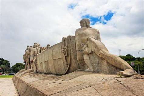 Bandeiras Monument Sao Paulo Brazil Editorial Photography - Image of ...