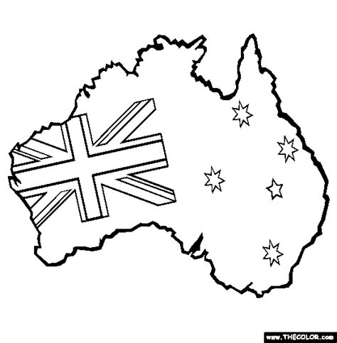 Australia Day Online Coloring Pages