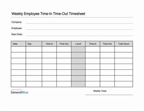 Employee Timesheets Crew Timesheets Time Sheet Printable Daily ...