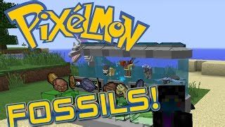 Minecraft pixelmon crafting fossil machine video