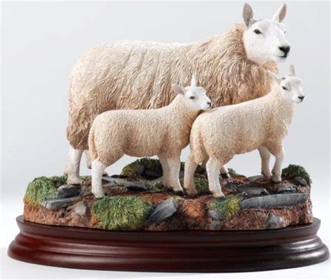 Border Fine Arts Classics by Ray Ayres B1119 - Cheviot Ewe & Lambs - Sheep 16974 | eBay