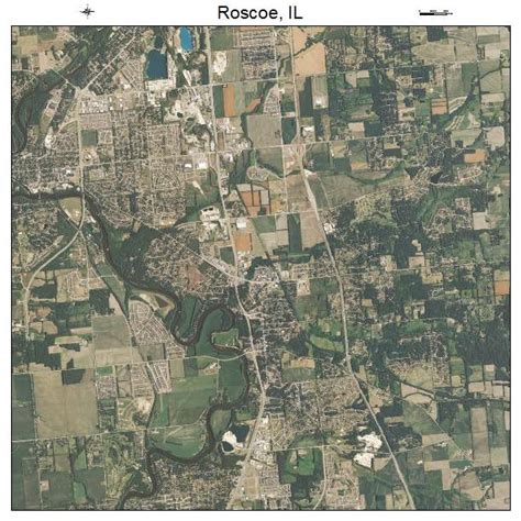 Aerial Photography Map of Roscoe, IL Illinois