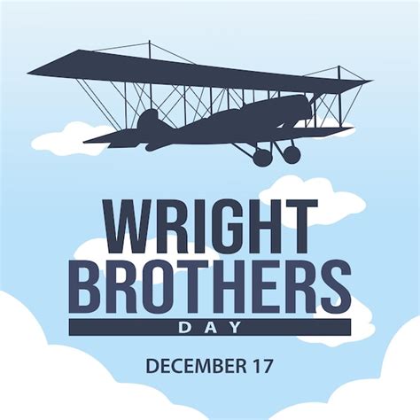 Premium Vector | Vector graphic of wright brothers day