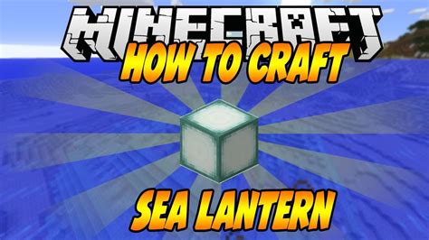 How To Craft Sea Lantern in Minecraft - YouTube