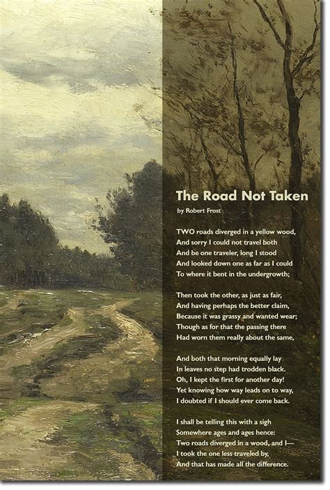 The Road Not Taken Poem Dirt Road Art Print Poster Gift | Etsy